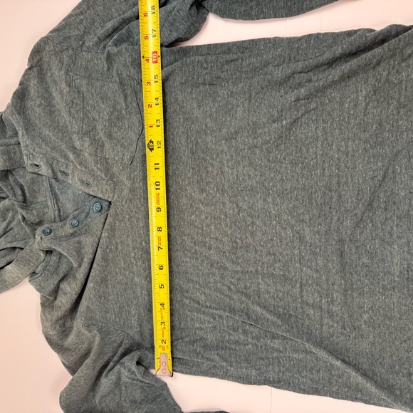 Hooded Henley Shirt Long Sleeve‎ Casual Comfy Pullover Top - Picture 6 of 8